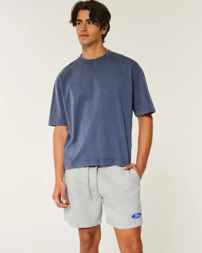 Hollister Feel Good Fleece Mid-Thigh Ford Graphic Shorts,Hollister Feel Good Fleece Mid-Thigh Ford Graphic Shorts Hollister Feel Good Fleece Mid-Thigh Ford Graphic Shorts,Hollister Feel Good Fleece Mid-Thigh Ford Graphic Shorts