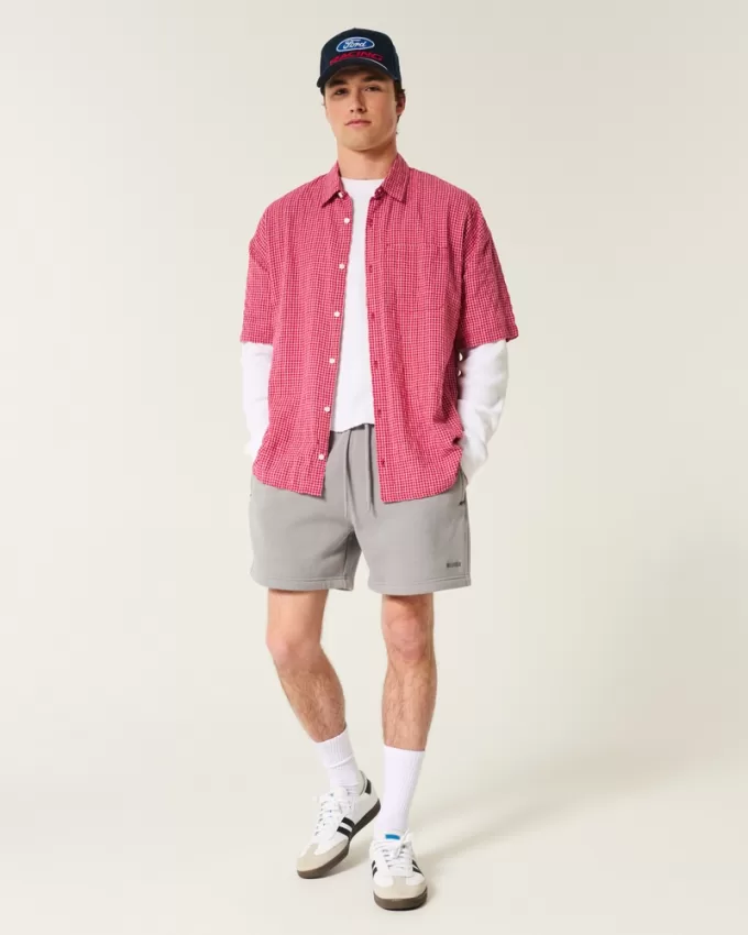 Hollister Feel Good Fleece Mid-Thigh Loose Shorts,Hollister Feel Good Fleece Mid-Thigh Loose Shorts Hollister Feel Good Fleece Mid-Thigh Loose Shorts,Hollister Feel Good Fleece Mid-Thigh Loose Shorts