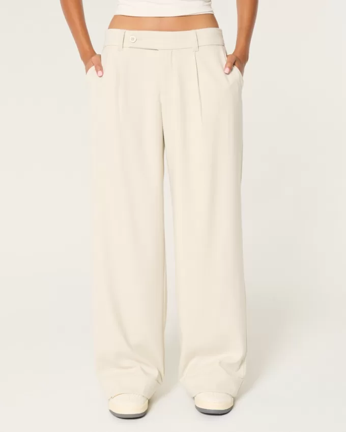 Hollister Livvy Low-Rise Wide-Leg Pants,Hollister Livvy Low-Rise Wide-Leg Pants Hollister Livvy Low-Rise Wide-Leg Pants,Hollister Livvy Low-Rise Wide-Leg Pants