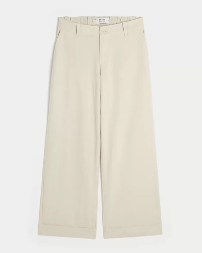 Hollister Livvy Low-Rise Wide-Leg Pants,Hollister Livvy Low-Rise Wide-Leg Pants Hollister Livvy Low-Rise Wide-Leg Pants,Hollister Livvy Low-Rise Wide-Leg Pants