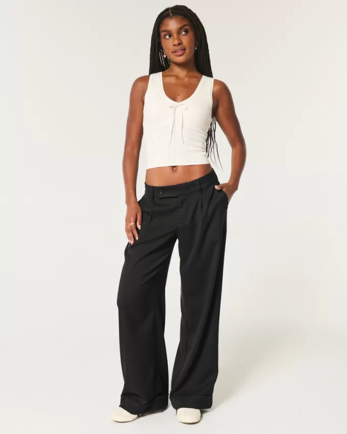 Hollister Livvy Low-Rise Wide-Leg Pants,Hollister Livvy Low-Rise Wide-Leg Pants Hollister Livvy Low-Rise Wide-Leg Pants,Hollister Livvy Low-Rise Wide-Leg Pants