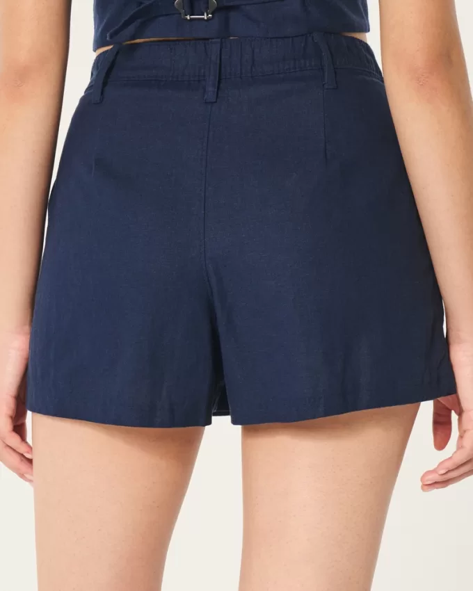 Hollister Livvy Ultra High-Rise Linen-Blend Shorts,Hollister Livvy Ultra High-Rise Linen-Blend Shorts Hollister Livvy Ultra High-Rise Linen-Blend Shorts,Hollister Livvy Ultra High-Rise Linen-Blend Shorts