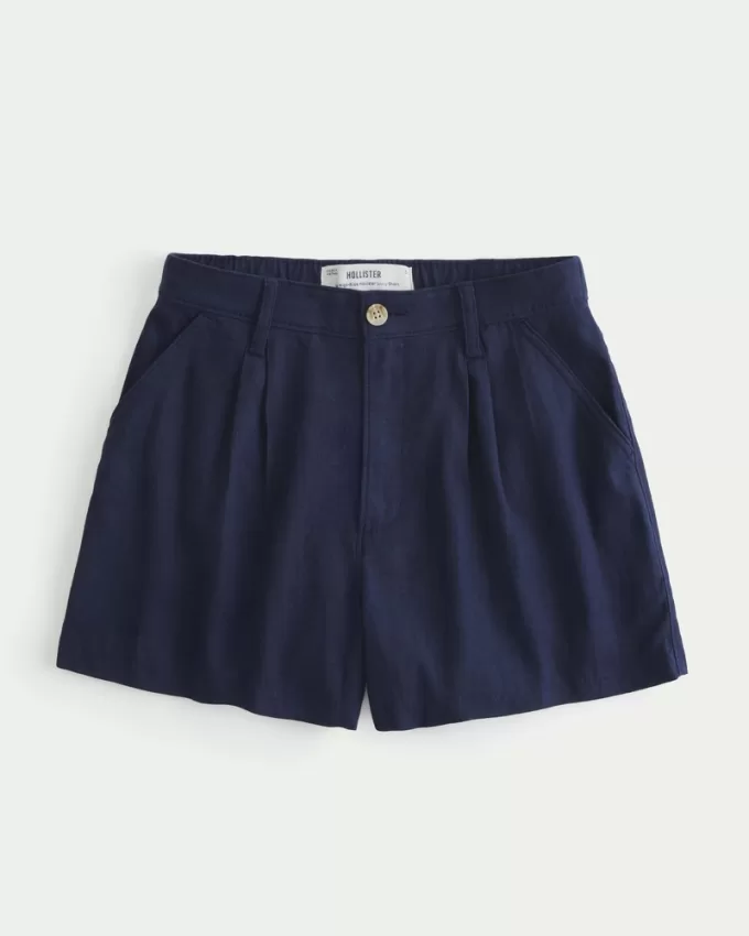 Hollister Livvy Ultra High-Rise Linen-Blend Shorts,Hollister Livvy Ultra High-Rise Linen-Blend Shorts Hollister Livvy Ultra High-Rise Linen-Blend Shorts,Hollister Livvy Ultra High-Rise Linen-Blend Shorts