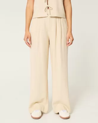 Hollister Livvy Ultra High-Rise Linen-Blend Wide-Leg Pants,Hollister Livvy Ultra High-Rise Linen-Blend Wide-Leg Pants Hollister Livvy Ultra High-Rise Linen-Blend Wide-Leg Pants,Hollister Livvy Ultra High-Rise Linen-Blend Wide-Leg Pants