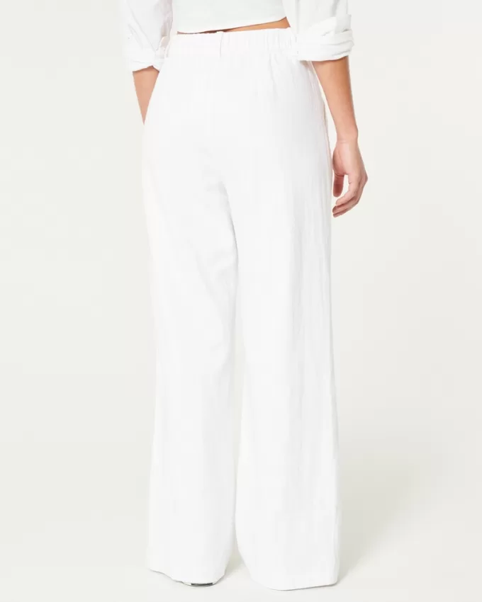 Hollister Livvy Ultra High-Rise Linen-Blend Wide-Leg Pants,Hollister Livvy Ultra High-Rise Linen-Blend Wide-Leg Pants Hollister Livvy Ultra High-Rise Linen-Blend Wide-Leg Pants,Hollister Livvy Ultra High-Rise Linen-Blend Wide-Leg Pants