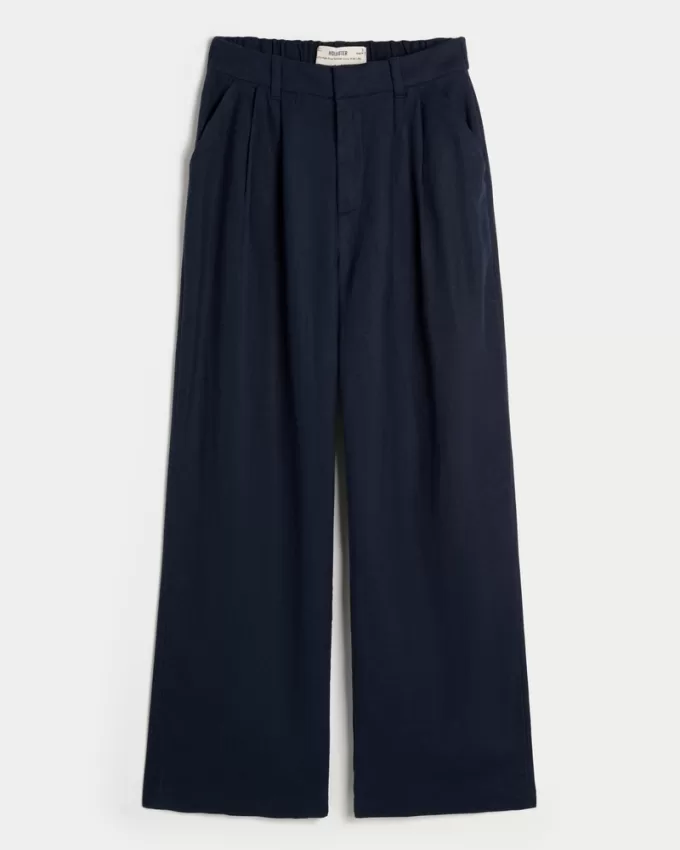 Hollister Livvy Ultra High-Rise Linen Blend Wide-Leg Pants,Hollister Livvy Ultra High-Rise Linen Blend Wide-Leg Pants Hollister Livvy Ultra High-Rise Linen Blend Wide-Leg Pants,Hollister Livvy Ultra High-Rise Linen Blend Wide-Leg Pants