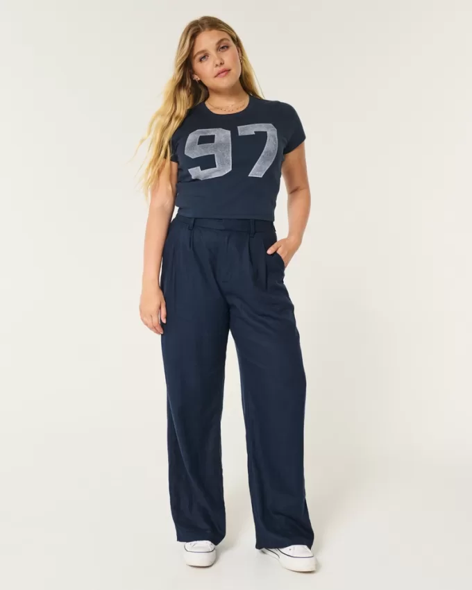 Hollister Livvy Ultra High-Rise Linen Blend Wide-Leg Pants,Hollister Livvy Ultra High-Rise Linen Blend Wide-Leg Pants Hollister Livvy Ultra High-Rise Linen Blend Wide-Leg Pants,Hollister Livvy Ultra High-Rise Linen Blend Wide-Leg Pants