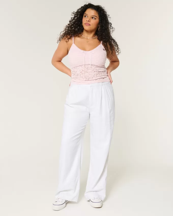 Hollister Livvy Ultra High-Rise Linen-Blend Wide-Leg Pants,Hollister Livvy Ultra High-Rise Linen-Blend Wide-Leg Pants Hollister Livvy Ultra High-Rise Linen-Blend Wide-Leg Pants,Hollister Livvy Ultra High-Rise Linen-Blend Wide-Leg Pants