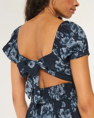 Hollister Saidie Short-Sleeve Tie-Back Midi Dress,Hollister Saidie Short-Sleeve Tie-Back Midi Dress Hollister Saidie Short-Sleeve Tie-Back Midi Dress,Hollister Saidie Short-Sleeve Tie-Back Midi Dress