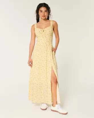 Hollister Sofia Side-Smocked Maxi Dress,Hollister Sofia Side-Smocked Maxi Dress Hollister Sofia Side-Smocked Maxi Dress,Hollister Sofia Side-Smocked Maxi Dress