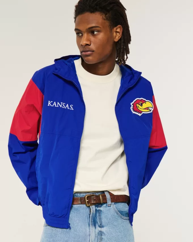 Kansas Jayhawks Graphic Hooded Windbreaker Jacket,Kansas Jayhawks Graphic Hooded Windbreaker Jacket Kansas Jayhawks Graphic Hooded Windbreaker Jacket,Kansas Jayhawks Graphic Hooded Windbreaker Jacket