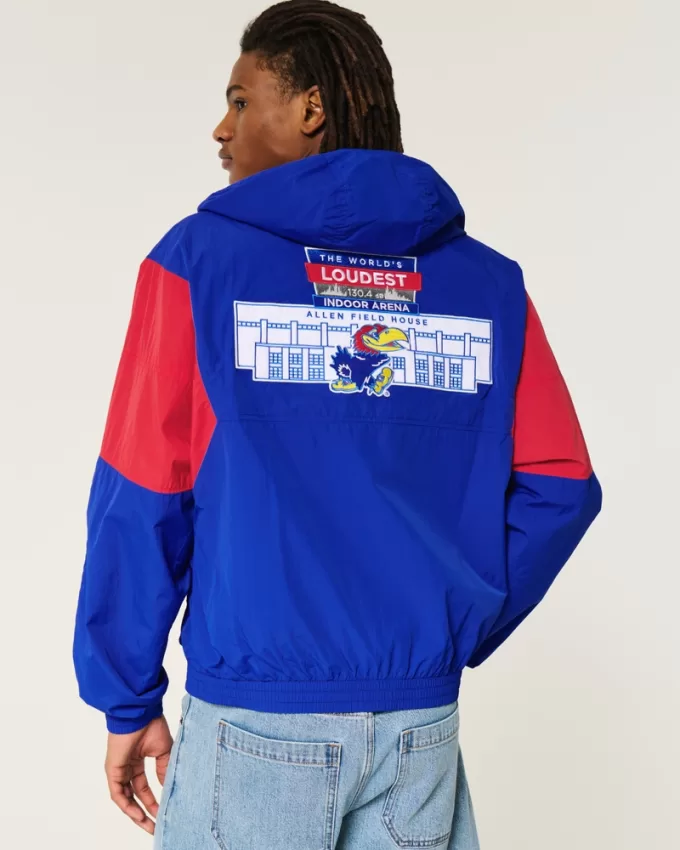 Kansas Jayhawks Graphic Hooded Windbreaker Jacket,Kansas Jayhawks Graphic Hooded Windbreaker Jacket Kansas Jayhawks Graphic Hooded Windbreaker Jacket,Kansas Jayhawks Graphic Hooded Windbreaker Jacket