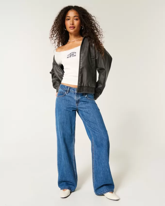 Lace Trim Off-the-Shoulder Montauk Graphic Tee,Lace Trim Off-the-Shoulder Montauk Graphic Tee Lace Trim Off-the-Shoulder Montauk Graphic Tee,Lace Trim Off-the-Shoulder Montauk Graphic Tee