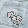 Light Wash Dice Graphic Super Baggy Denim Shorts,Light Wash Dice Graphic Super Baggy Denim Shorts Light Wash Dice Graphic Super Baggy Denim Shorts,Light Wash Dice Graphic Super Baggy Denim Shorts