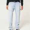 Light Wash Loose Carpenter Jeans,Light Wash Loose Carpenter Jeans