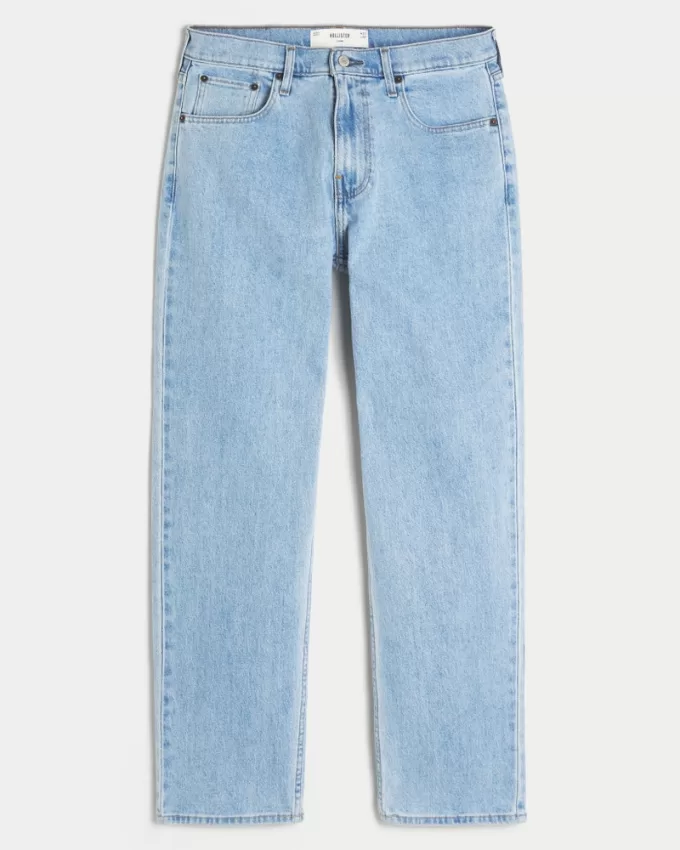 Light Wash Loose Jeans,Light Wash Loose Jeans
