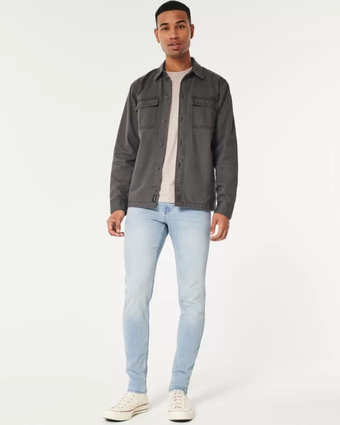 Light Wash Super Skinny Jeans,Light Wash Super Skinny Jeans