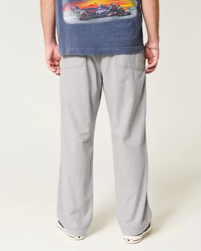 Linen-Blend Flex-Waist Baggy Pants,Linen-Blend Flex-Waist Baggy Pants Linen-Blend Flex-Waist Baggy Pants,Linen-Blend Flex-Waist Baggy Pants