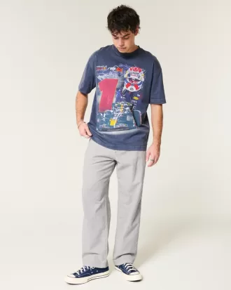 Linen-Blend Flex-Waist Baggy Pants,Linen-Blend Flex-Waist Baggy Pants