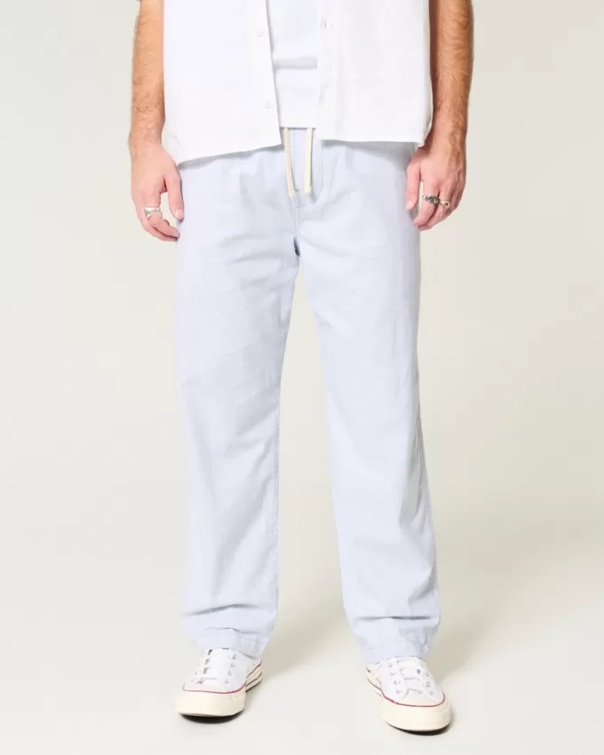 Linen-Blend Loose Pull-On Pants,Linen-Blend Loose Pull-On Pants Linen-Blend Loose Pull-On Pants,Linen-Blend Loose Pull-On Pants