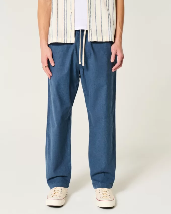 Linen-Blend Loose Pull-On Pants,Linen-Blend Loose Pull-On Pants Linen-Blend Loose Pull-On Pants,Linen-Blend Loose Pull-On Pants