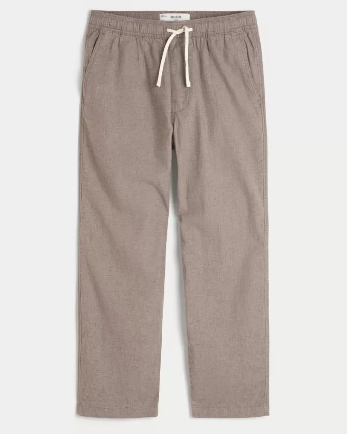 Linen-Blend Loose Pull-On Pants,Linen-Blend Loose Pull-On Pants Linen-Blend Loose Pull-On Pants,Linen-Blend Loose Pull-On Pants