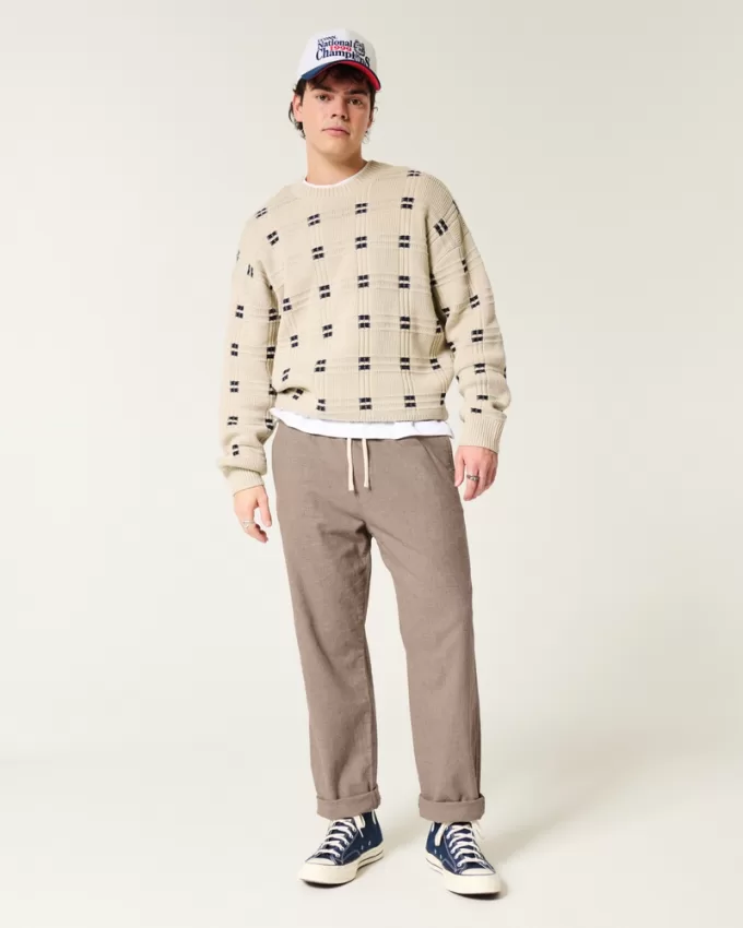 Linen-Blend Loose Pull-On Pants,Linen-Blend Loose Pull-On Pants Linen-Blend Loose Pull-On Pants,Linen-Blend Loose Pull-On Pants