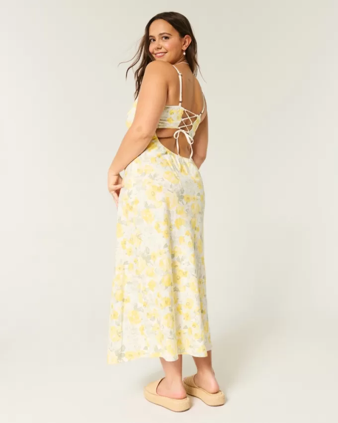 Linen-Blend Open Back Slip Midi Dress,Linen-Blend Open Back Slip Midi Dress Linen-Blend Open Back Slip Midi Dress,Linen-Blend Open Back Slip Midi Dress