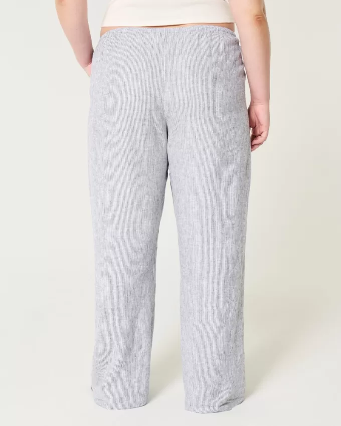 Linen-Blend Pull-On Baggy Pants,Linen-Blend Pull-On Baggy Pants Linen-Blend Pull-On Baggy Pants,Linen-Blend Pull-On Baggy Pants