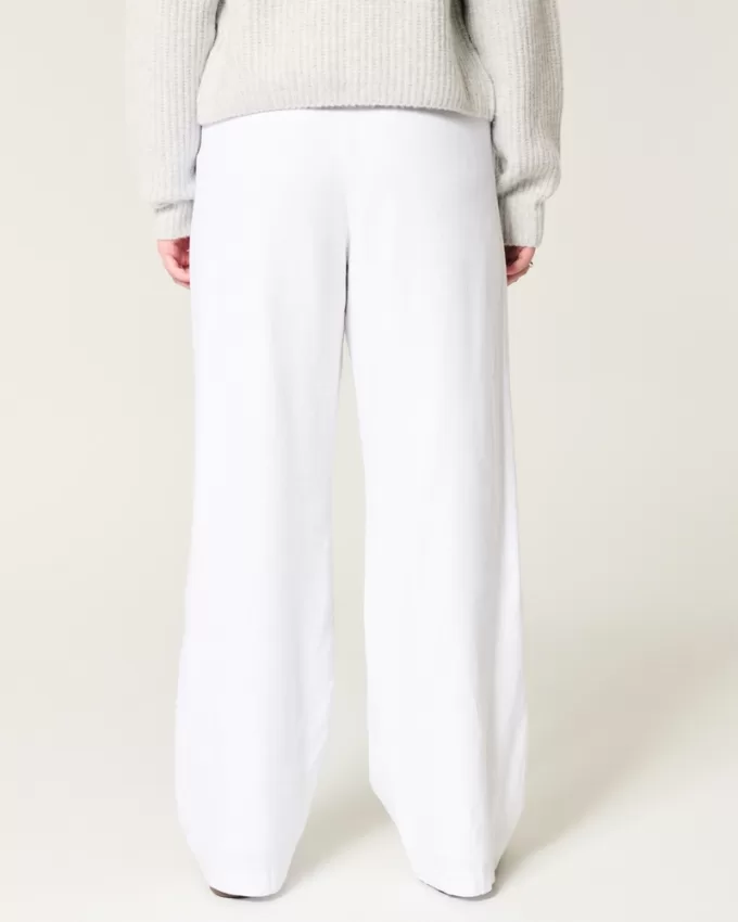 Linen-Blend Pull-On Baggy Pants,Linen-Blend Pull-On Baggy Pants Linen-Blend Pull-On Baggy Pants,Linen-Blend Pull-On Baggy Pants