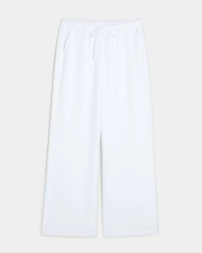 Linen-Blend Pull-On Baggy Pants,Linen-Blend Pull-On Baggy Pants Linen-Blend Pull-On Baggy Pants,Linen-Blend Pull-On Baggy Pants