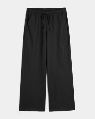 Linen-Blend Pull-On Baggy Pants,Linen-Blend Pull-On Baggy Pants Linen-Blend Pull-On Baggy Pants,Linen-Blend Pull-On Baggy Pants