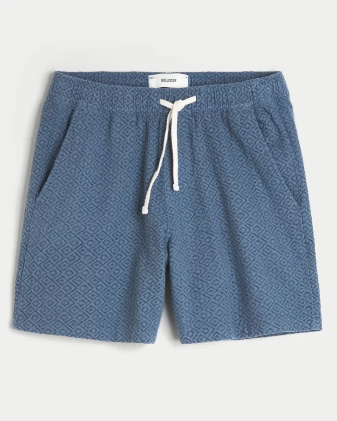 Linen-Blend Pull-On Shorts,Linen-Blend Pull-On Shorts Linen-Blend Pull-On Shorts,Linen-Blend Pull-On Shorts