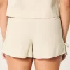 Linen-Blend Side Bow Soft Shorts,Linen-Blend Side Bow Soft Shorts Linen-Blend Side Bow Soft Shorts,Linen-Blend Side Bow Soft Shorts