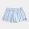 Linen-Blend Side Bow Soft Shorts,Linen-Blend Side Bow Soft Shorts Linen-Blend Side Bow Soft Shorts,Linen-Blend Side Bow Soft Shorts