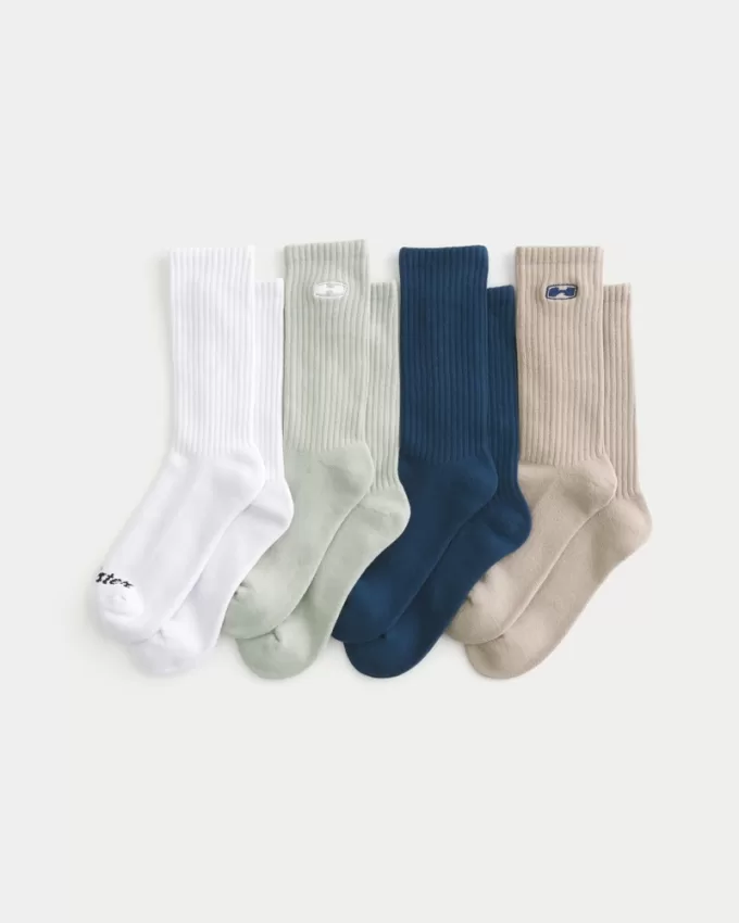 Logo Crew Socks 4-Pack,Logo Crew Socks 4-Pack