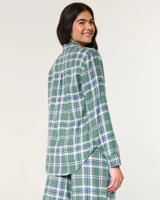 Long-Sleeve Flannel Pajama Top,Long-Sleeve Flannel Pajama Top Long-Sleeve Flannel Pajama Top,Long-Sleeve Flannel Pajama Top