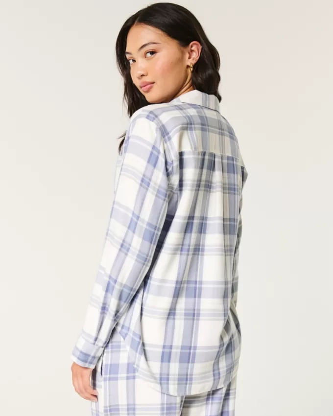 Long-Sleeve Flannel Pajama Top,Long-Sleeve Flannel Pajama Top Long-Sleeve Flannel Pajama Top,Long-Sleeve Flannel Pajama Top