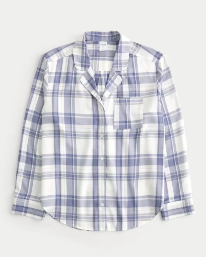 Long-Sleeve Flannel Pajama Top,Long-Sleeve Flannel Pajama Top Long-Sleeve Flannel Pajama Top,Long-Sleeve Flannel Pajama Top