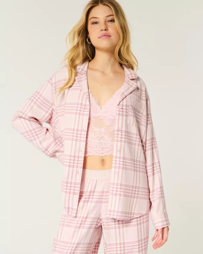 Long-Sleeve Flannel Pajama Top,Long-Sleeve Flannel Pajama Top Long-Sleeve Flannel Pajama Top,Long-Sleeve Flannel Pajama Top