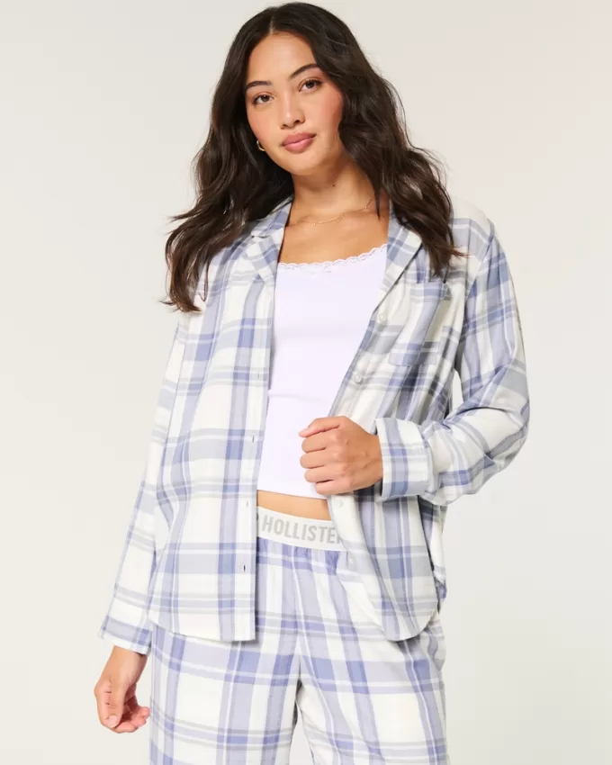 Long-Sleeve Flannel Pajama Top,Long-Sleeve Flannel Pajama Top Long-Sleeve Flannel Pajama Top,Long-Sleeve Flannel Pajama Top