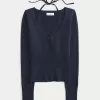 Long-Sleeve Halter Tie Sweater,Long-Sleeve Halter Tie Sweater