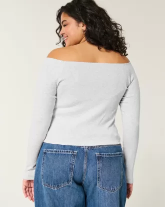 Long-Sleeve Off-the-Shoulder Top,Long-Sleeve Off-the-Shoulder Top Long-Sleeve Off-the-Shoulder Top,Long-Sleeve Off-the-Shoulder Top