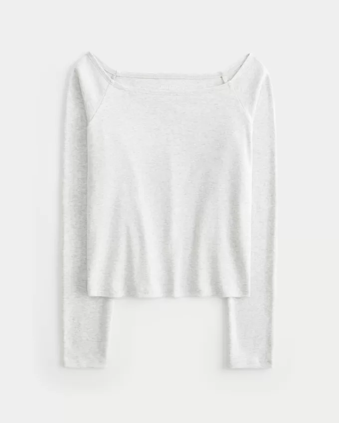 Long-Sleeve Off-the-Shoulder Top,Long-Sleeve Off-the-Shoulder Top Long-Sleeve Off-the-Shoulder Top,Long-Sleeve Off-the-Shoulder Top