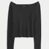 Long-Sleeve Off-the-Shoulder Top,Long-Sleeve Off-the-Shoulder Top Long-Sleeve Off-the-Shoulder Top,Long-Sleeve Off-the-Shoulder Top