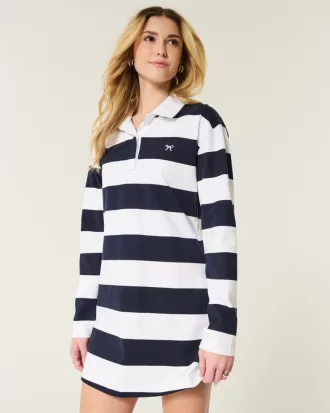 Long-Sleeve Rugby Mini Dress,Long-Sleeve Rugby Mini Dress Long-Sleeve Rugby Mini Dress,Long-Sleeve Rugby Mini Dress