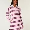 Long-Sleeve Rugby Mini Dress,Long-Sleeve Rugby Mini Dress