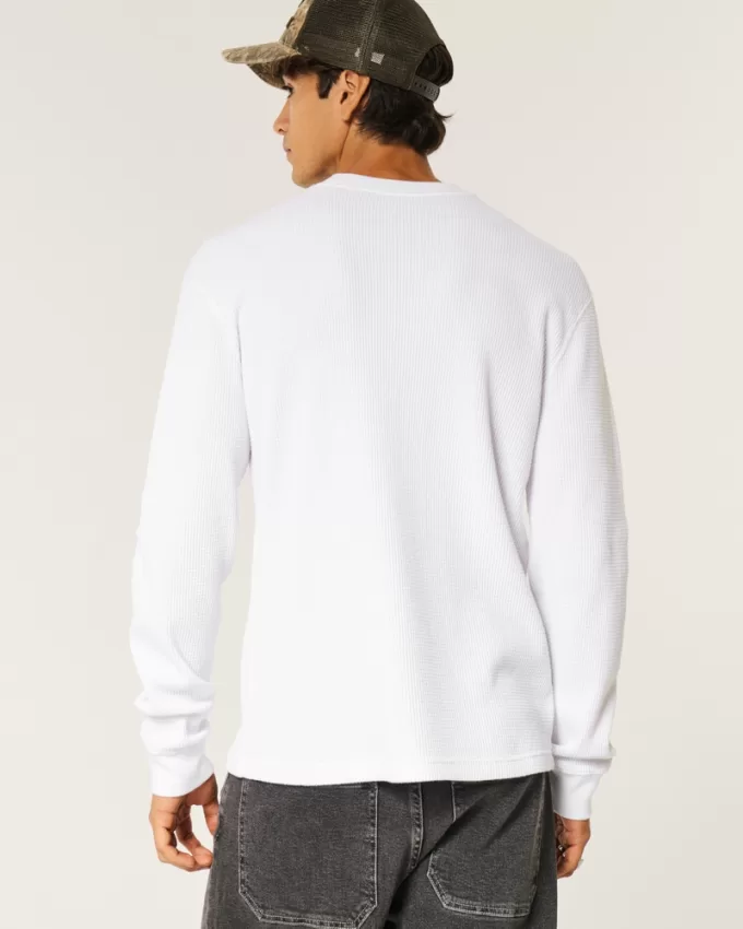 Long-Sleeve Thermal Crew T-Shirt,Long-Sleeve Thermal Crew T-Shirt