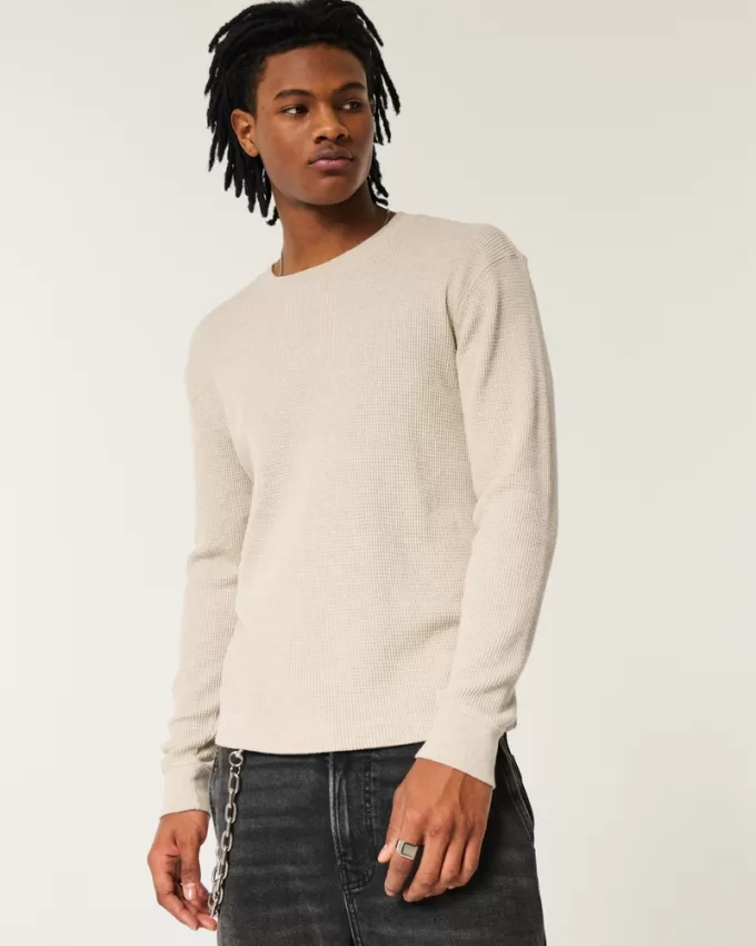 Long-Sleeve Thermal Crew T-Shirt,Long-Sleeve Thermal Crew T-Shirt