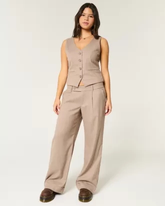 Longer-Length Button-Through Vest,Longer-Length Button-Through Vest